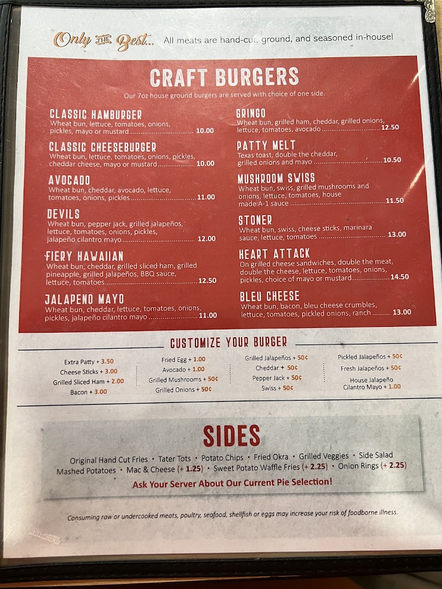 Junction Burger Company Menu - Image 2